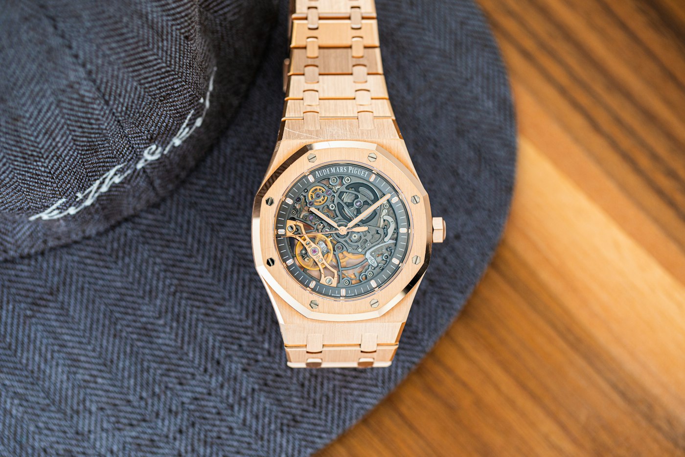 Gold Audemars Piguet Royal Oak Double Balance Wheel from Ronnie Fieg’s collection