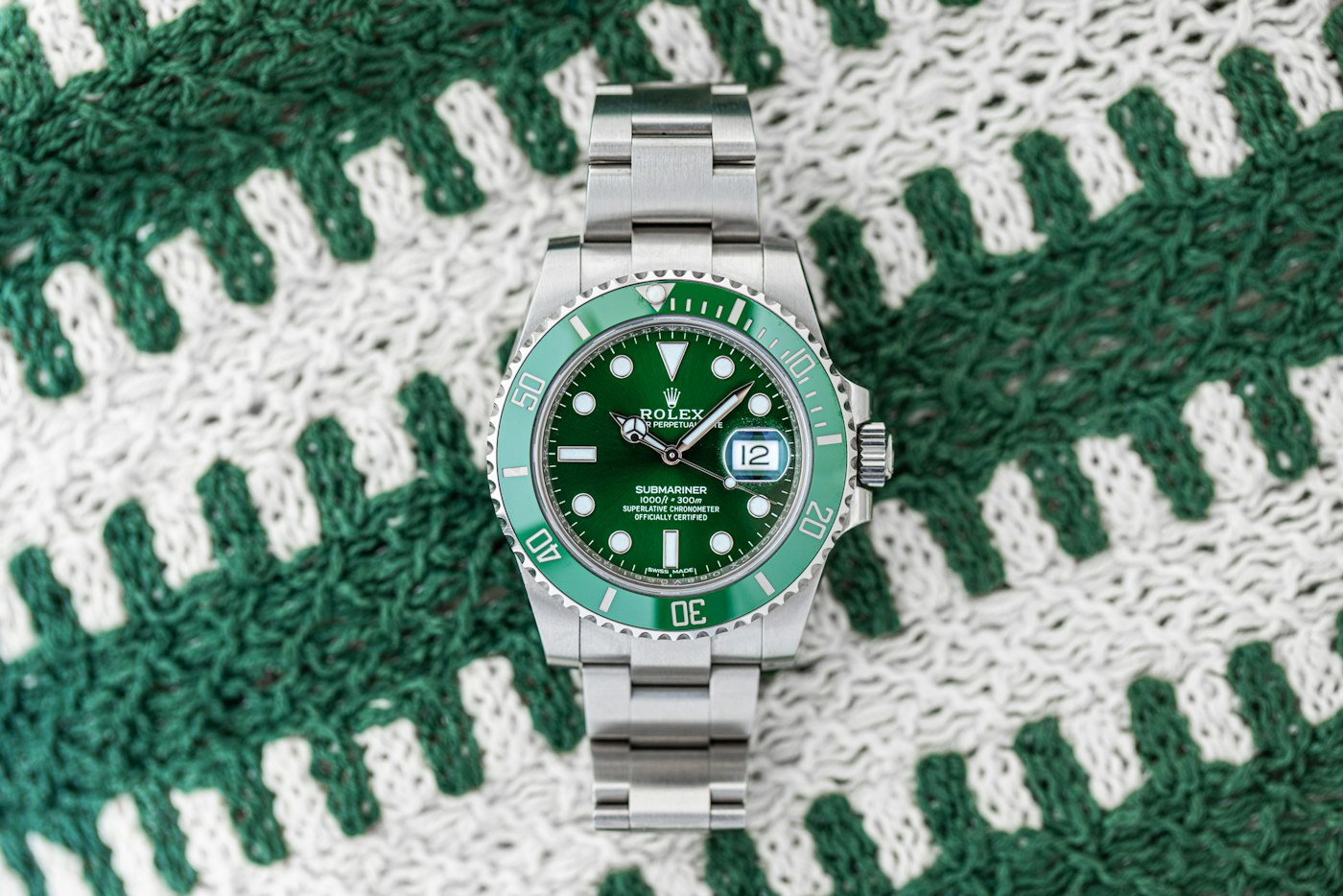 Green-dial Rolex Submariner Hulk from Ronnie Fieg’s collection